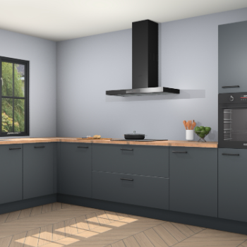 Onyxgrijze keuken Tychy 81992