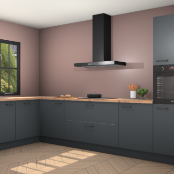 Onyxgrijze keuken Tychy 81993