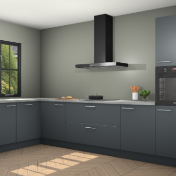 Onyxgrijze keuken Tychy 82004