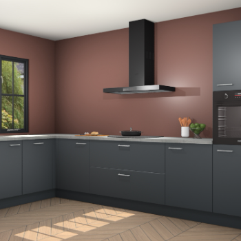 Onyxgrijze keuken Tychy 82005