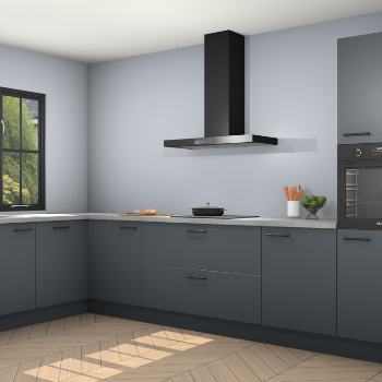 Onyxgrijze keuken Tychy 82007