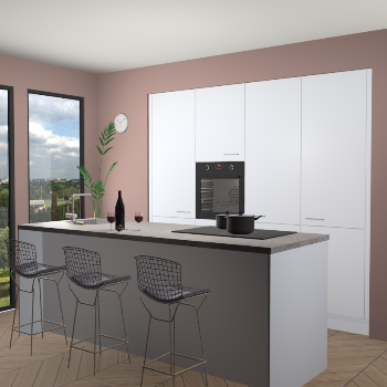 Sneeuwwit de keuken Rusiec 63670