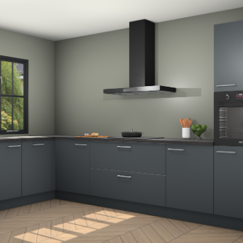 Onyxgrijze keuken Tychy 82017