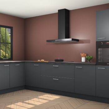 Onyxgrijze keuken Tychy 82018