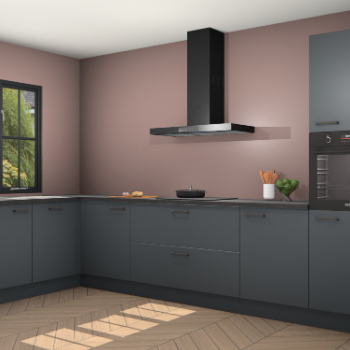 Onyxgrijze keuken Tychy 82021