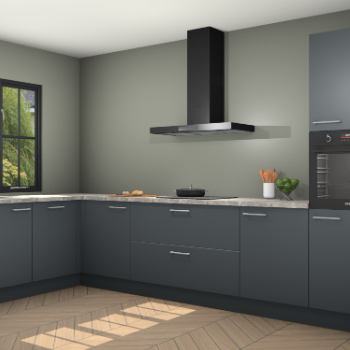 Onyxgrijze keuken Tychy 82031