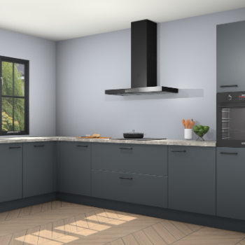 Onyxgrijze keuken Tychy 82034