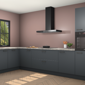 Onyxgrijze keuken Tychy 82035