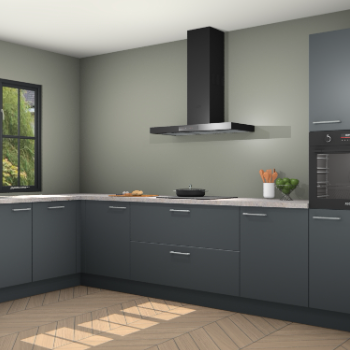 Onyxgrijze keuken Tychy 82044