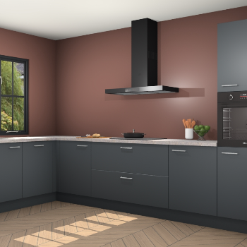 Onyxgrijze keuken Tychy 82045