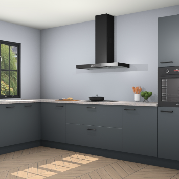 Onyxgrijze keuken Tychy 82047