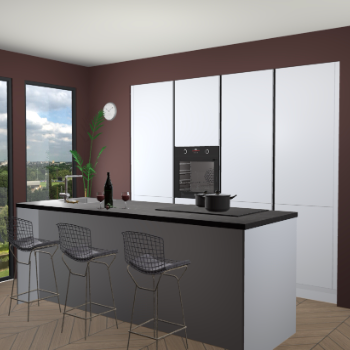 Sneeuwwit greeploze keuken Rusiec 63680