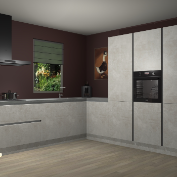 Beton Opaal greeploze keuken Laos 81647