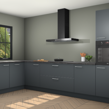 Onyxgrijze keuken Tychy 82050