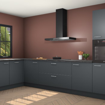 Onyxgrijze keuken Tychy 82051