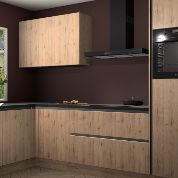 Madera Natuur greeploze keuken Limonos 79958