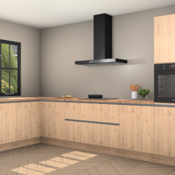 Madera natuur greeploze keuken Tychy 82069