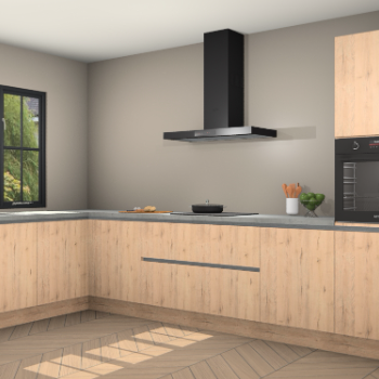 Madera natuur greeploze keuken Tychy 82082