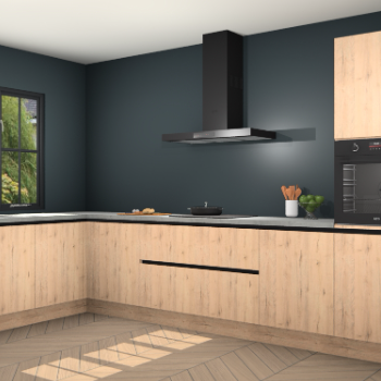 Madera natuur greeploze keuken Tychy 82085