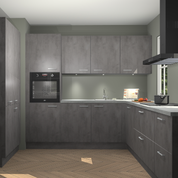 Beton antraciet keuken Regina 80249