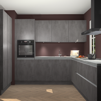 Beton antraciet greeploze keuken Regina 80250