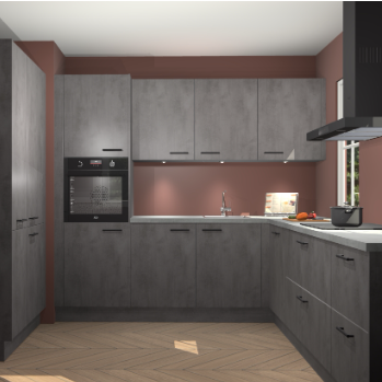 Beton antraciet keuken Regina 80251