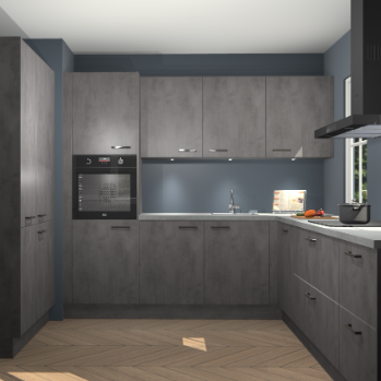Beton antraciet keuken Regina 80252
