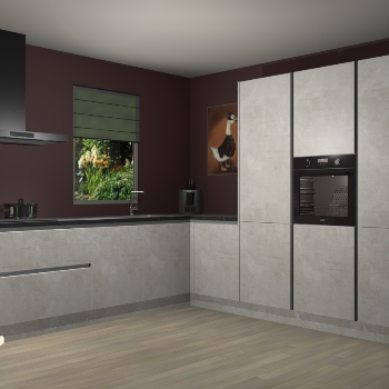 Beton Opaal greeploze keuken Laos 81671