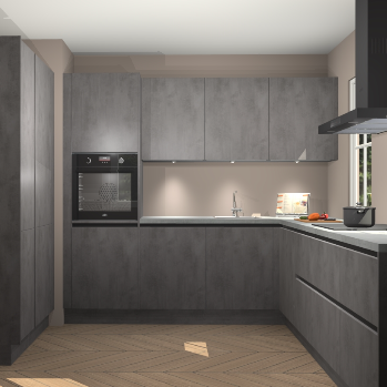 Beton antraciet greeploze keuken Regina 80253
