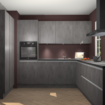 Beton antraciet greeploze keuken Regina 80256