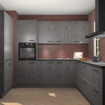 Beton antraciet keuken Regina 80257