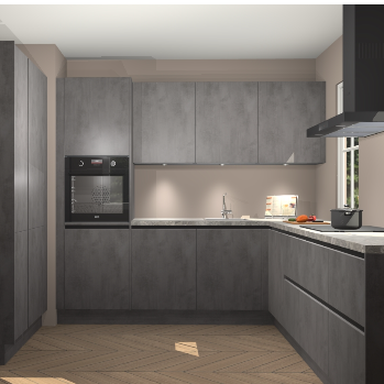 Beton antraciet greeploze keuken Regina 80265