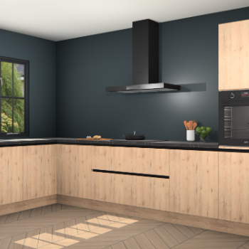 Madera natuur greeploze keuken Tychy 82138