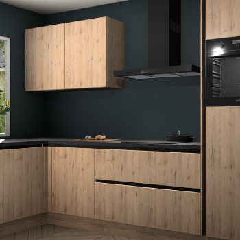 Madera Natuur greeploze keuken Limonos 80059