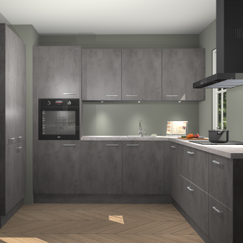 Beton antraciet keuken Regina 80267