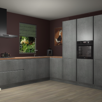 Beton Parelgrijs greeploze keuken Laos 81732