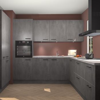 Beton antraciet keuken Regina 80269
