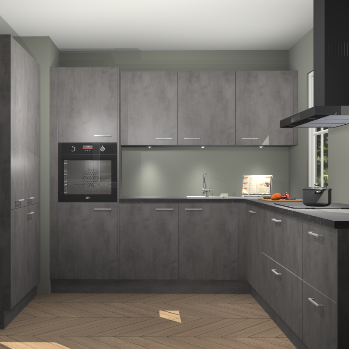 Beton antraciet keuken Regina 80273
