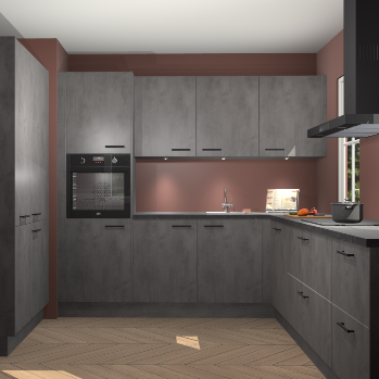Beton antraciet keuken Regina 80275