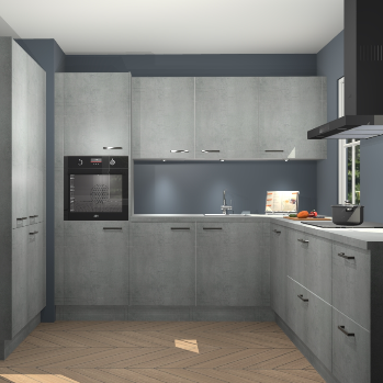 Beton parelgrijs keuken Regina 80027