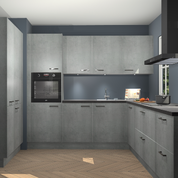 Beton parelgrijs keuken Regina 80033