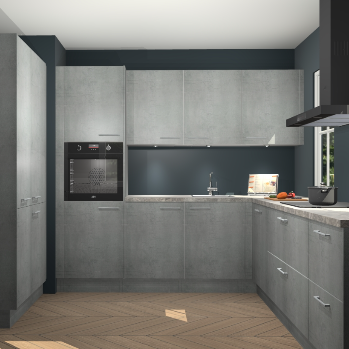 Beton parelgrijs keuken Regina 80035