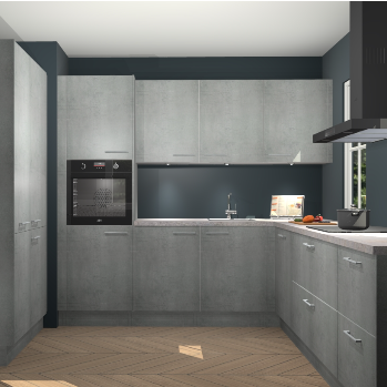 Beton parelgrijs keuken Regina 80041