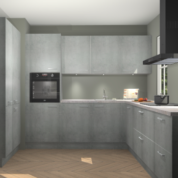 Beton parelgrijs keuken Regina 80042