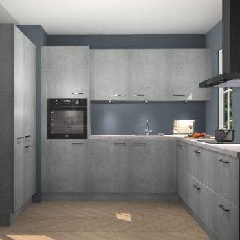 Beton parelgrijs keuken Regina 80045