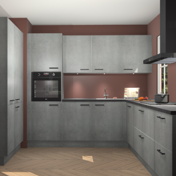 Beton parelgrijs keuken Regina 80050