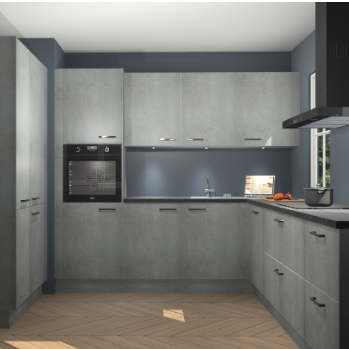 Beton parelgrijs keuken Regina 80051