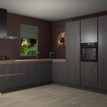 Beton Antraciet greeploze keuken Laos 81834