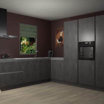Beton Antraciet greeploze keuken Laos 81858
