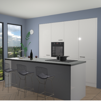 Zijdegrijs keuken Rusiec 68036